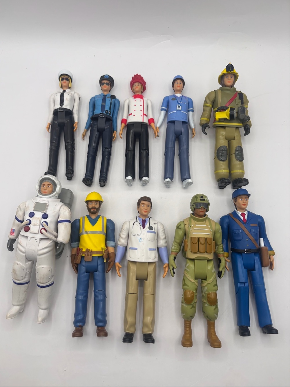 Beverly Hills Doll Collection Community Workers Flexible Figures Lot Of 10